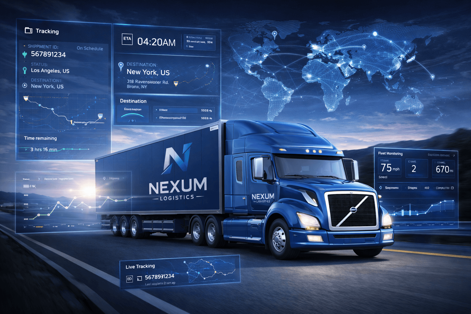 Sistema de rastreo GPS Nexum en camión